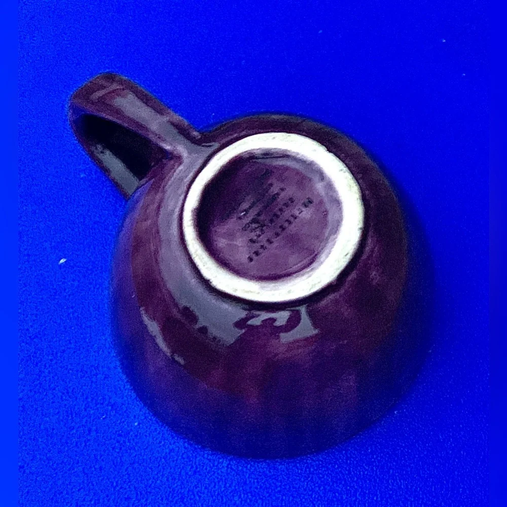 Vtg Discontinued Pottery Barn SAUSALITO Fig Purple Glazed Earthenware Mug